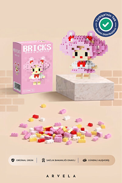 Bricks make a wise life Chibiusa Karakteri - Eğitici Oyuncak Yapboz - Orijinal