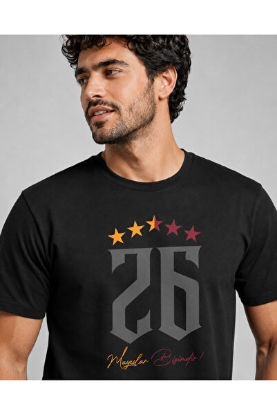offsidesign Unisex T-Shirt Yellow Red Fan 26. Championship Special 26 5 Star ...