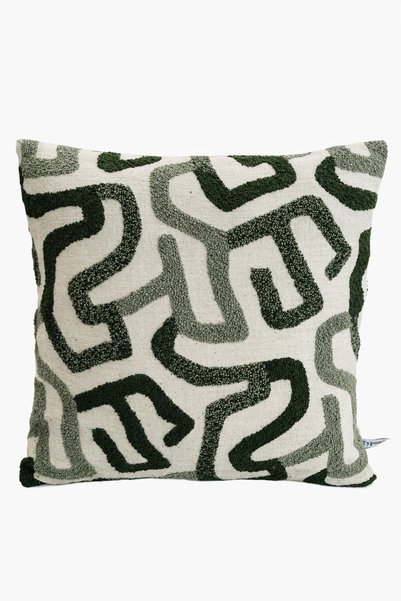 Typoniq Attitude Included Odin Modern Combination Woven Green 2-Piece Pillowcase Set