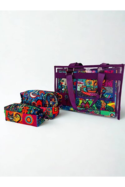 MORA BAG Taşıma Çantası Full Set Frida Mavi Saçlı Kız