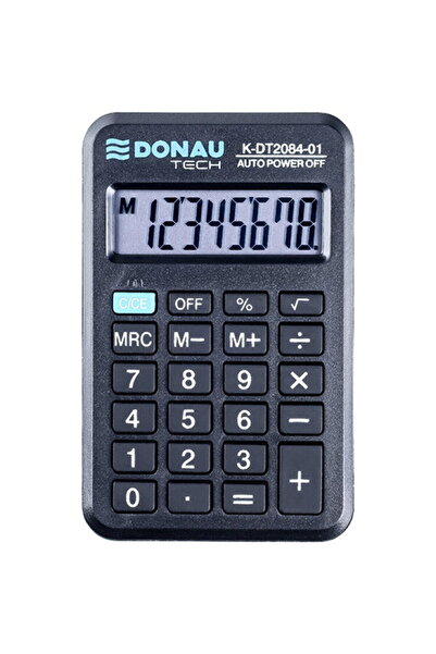 donau Functional Pocket calculator, 8 digits, 98 x 65 x 9 mm, Tech DT2084 - b...