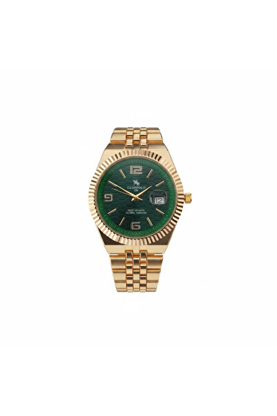 Clup Polo CLUPPOLO ON Green Gold Premium Erkek Kol Saat