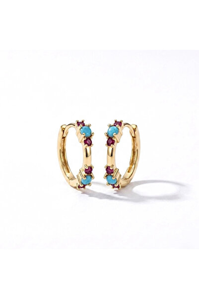 h&b design jewel Çelik Renkli Halka Küpe