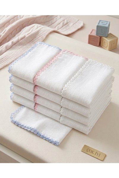 Manora 16 Combed Cotton Baby Mouth Cleaning Wipes - 100% Cotton Combed Cotton Advantageous Pack of 16