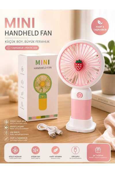 Banum Luxury Handheld Fan Taşınabilir Mini Vantilator Şık Ve Güçlü