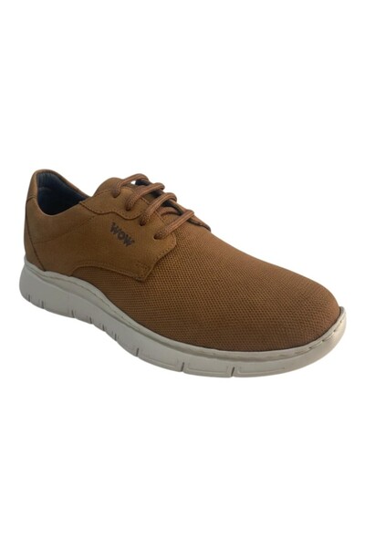 KRICKET Ανδρικά Παπούτσια Sneakers WOW 7027-3 Ταμπά Δέρμα