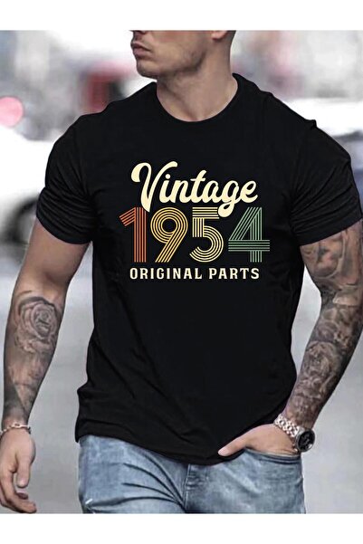 YIO YIO تي شيرت رجالي بنمط ريترو 1954