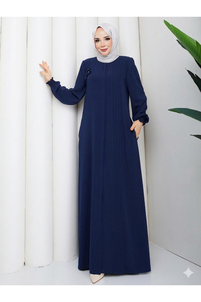 moda asmila Özel Günler İçin Terletmez Ferace Broş Hediyeli