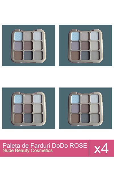 Makeup Set of 4 DoDo ROSE Eyeshadow Palette 8g, 01