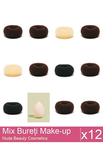 Makeup Mix Set 12 products Sponges: Extra-soft sponge for make-up, nude, Blon...