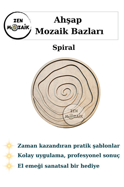 Zen Mozaik Kolay Mozaik Yapım Bazı | Boyama ve Mozaik Yapımına Uygun Hazır Şa...