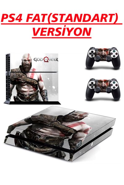 KT Decor God Of War Playstation 4 & Dualshock Full Sticker Kaplama Seti