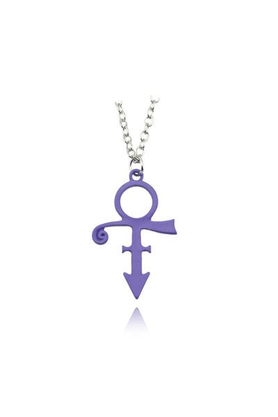 Choice3 N244-purple Fashion RIP Famous Singer Prince Memorial Symbol Love Log...