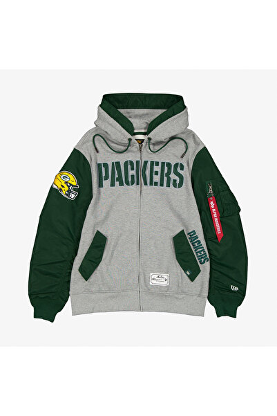 NEW ERA Alpha Industries X Green Bay Packers Ma-1 Men's Fleece Jacket