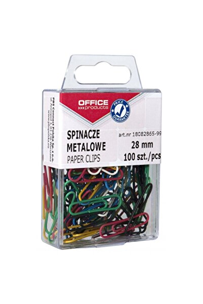 OFFICE products Agrafe colorate 28 mm, 100/cutie, asortate