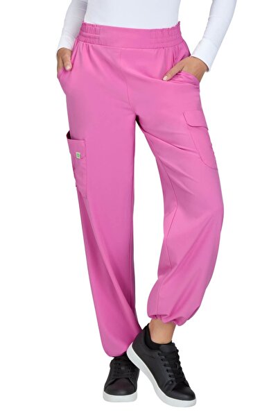 KOI Pantaloni medicali de damă Happiness Ayla, Roz Strawberry Moon (782)