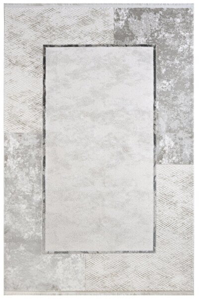 halinet Halı.Net Anthracite Modern Washable Non-Slip Living Room Carpet Nxs-N...