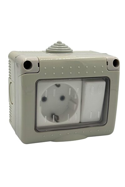 DELIGHT Mod Intrerupator cu priza si capac AG IP55
