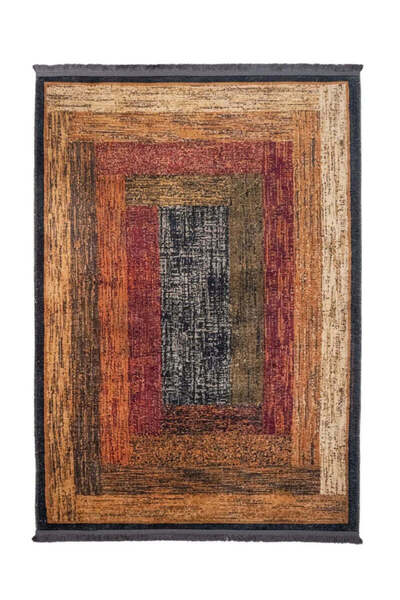 halinet Halı.Net Anthracite Vintage Antique Washable Living Room Carpet Pia-M...