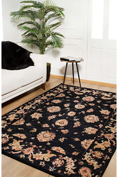 halinet Halı.Net Cream Classic Washable Non-Slip Living Room Carpet Haln-Hln867