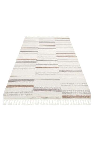 halinet Halı.Net Cream Modern Washable Non-Slip Living Room Carpet Eco-Terazz...