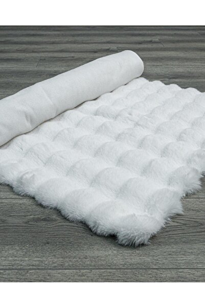 halinet Halı.Net White Ethnic Bohemian Washable Non-Slip Living Room Carpet D...