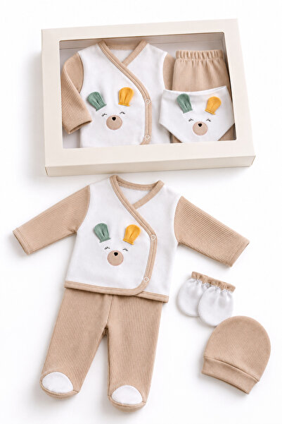 BYS BABY FASHION مجموعة من 5 قطع لحديثي الولادة من مستشفى زيبين، هدية خروج من...