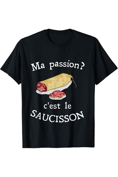 yiou trendy clothing تي شيرت رجالي برسومات ممتعة وأنيقة بطبعة "My passion lie...