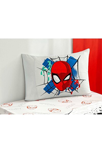 Zorluteks Crown Out Spiderman Patterned 100% Cotton Fabric 1 Piece Pillow Cas...