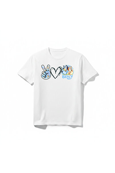 URBANTRENDSTORE Bluey Printed Premium Crew Neck Cotton Short Sleeve Kids and ...