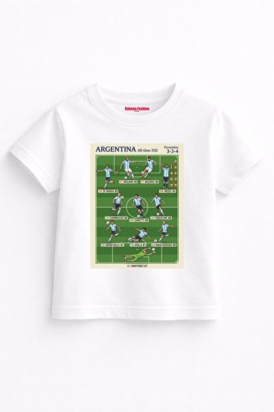 Rabona Fashion Tricou pentru copii Argentina All Time Legends