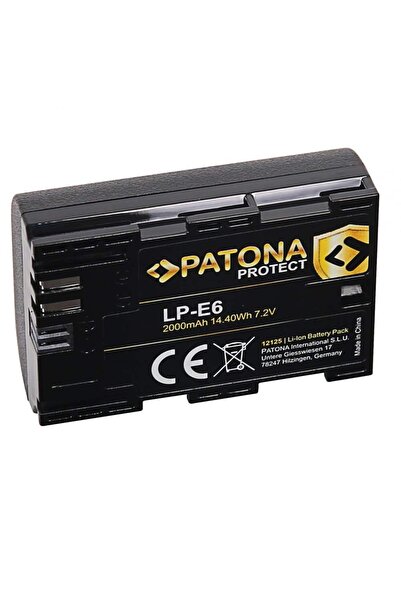 Patona Baterie Protect LP-E6 2000mAh compatibilă cu Canon EOS 5D Mark II III ...