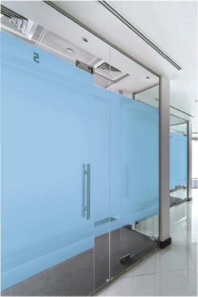 ecce reklam ürünleri eccereklam.com Light Blue Glass Sandblasting 61 cm X 3 Mt