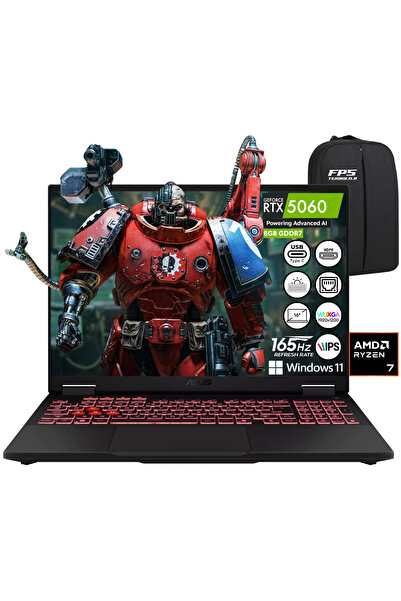 ASUS Tuf A16 Ryzen 7 260 RTX5060 24GB RAM 512GB SSD 16" IPS WUXGA 165Hz W11 T...