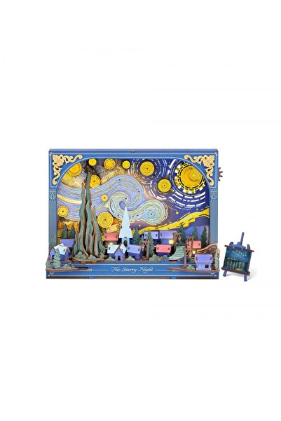 ROWOOD 3D puzzle, The Starry Night, wood, ROWOOD, 238 pieces