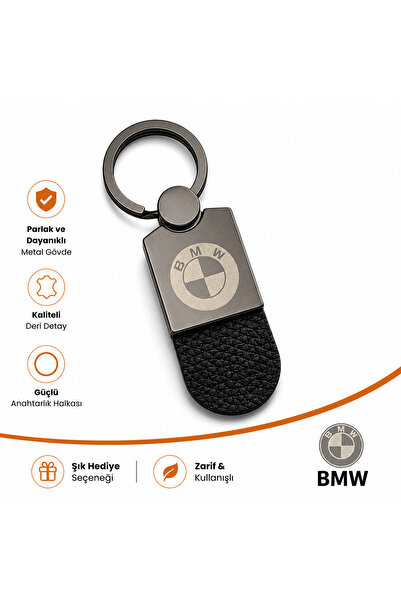 Savek سلسلة مفاتيح سيارة بشعار BMW، معدنية لامعة، شعار ثنائي الاتجاه، 9 سم × ...