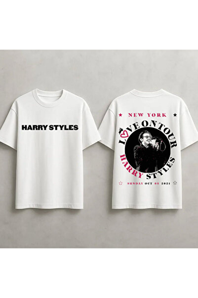 STİL-X Μπλουζάκι με στάμπα Harry Styles, Unisex, 100% βαμβακερό, Oversize