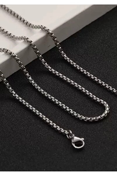 Mimoza Accessories قلادة سلسلة فولاذية للرجال