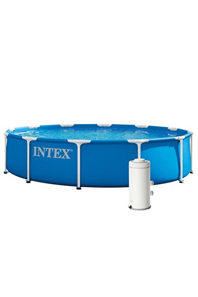 Intex Piscina cu structură metalică 28212ND, rotundă, pompă și filtru, 366x76...
