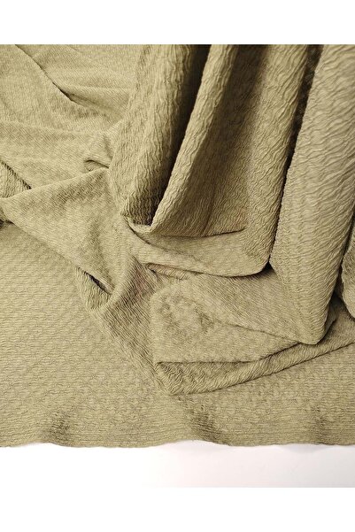 Kumaş Parça Ecru Foam Textured Jersey Fabric, Full, Flexible, Soft, Suitable ...