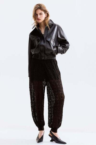 H&M Lace-look trousers