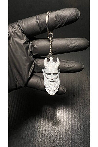 daısydecoratıon God of War Mimir Head Keychain 1-5-10-100 Pieces