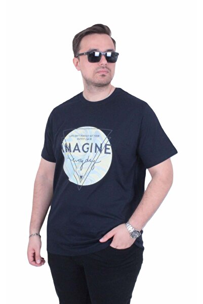 MocGrande Tricou cu gâtul în formă de O pentru bărbați, mărime mare, Imagine ...