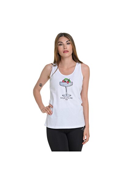 Target Womens Sleeveless Single Jersey "Cocktail" T-Shirt M