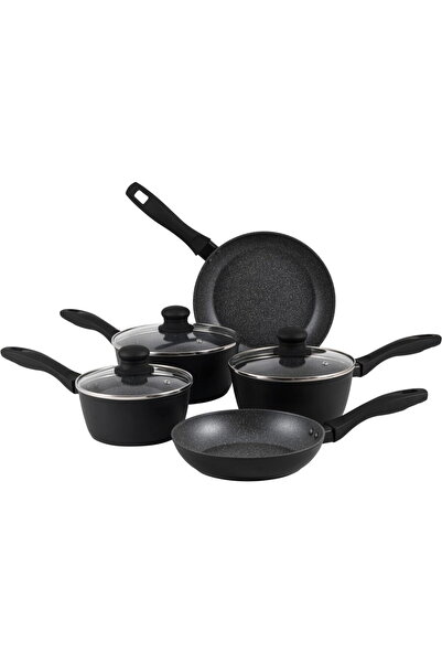 RUSSELL HOBBS RH02814EU7 Set de 5 tigăi cu înveliș metalic, model marmură