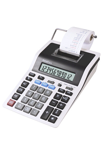 rebell Calculator cu banda, 12 digits, 219 x 154 x 58 mm, PDC 20 - alb/negru