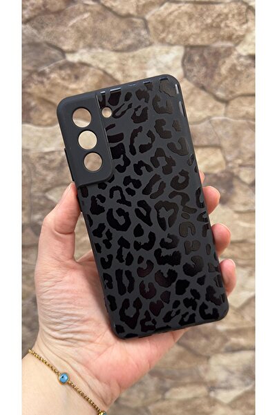 Vip Case Samsung Galaxy S21 Fe Uyumlu Leopar Desenli Silikon Darbe Emici Klas...