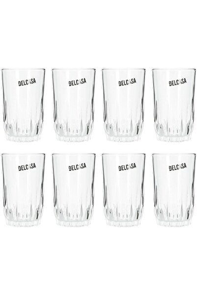 DELCASA 6Pc Tumbler Glass Set, 9Oz/260ml Tumbler Glass For Drinking Water/Tea...