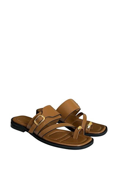 ESSO LA MİA Lamalia Slippers Genuine Leather