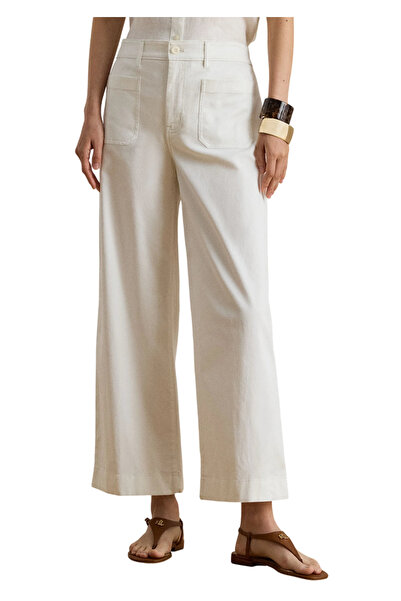 Ralph Lauren Γυναικείο Παντελόνι Λευκό 200973689001-White